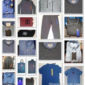 NEW LOT $1,500+ Bulk Wholesale Men Clothing Major Designer Brand Names XL/2XL
